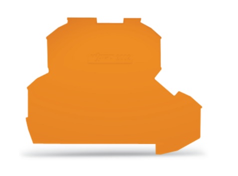 Placa final e intermedia; espesor 0,8 mm; naranja