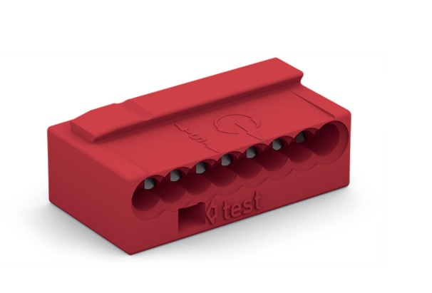 Bornas para cajas de derivación rojo