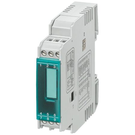 Relé Convertidor de interfaz UC 24-240 V Aislamiento de 3 vías entrada: 0-60 mV, 0-300 mV 0-500 mV,0-1/0-2/0-5/0-10 V 0-20 V, 2-10 V, 0-5 mA, 0-10 mA 0-20 mA, 4-20 mA,+-5 mA,+-20 mA salida: 0-10 V, 0/4-20 mA borne de tornillo