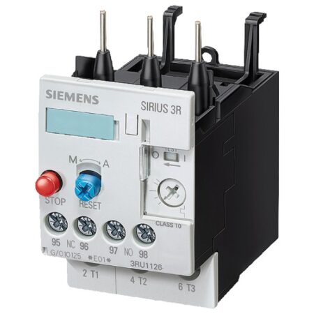 Relé de sobrecarga 3,5…5 A para protección de motores Tamaño S0, Clase 10 para montar en contactor Circuito principal: borne de tornillo Circuito auxiliar: borne de tornillo REARME manual/automático