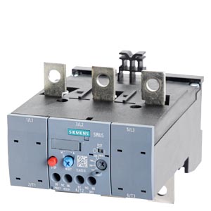 Relé de sobrecarga 80…110 A para protección de motores Tamaño S6, Clase 10 para montar en contactor circuito principal: bornes de tornillo circuito auxiliar: bornes de tornillo REARME manual/automático FABRICADO POR SIEMENS CHINA