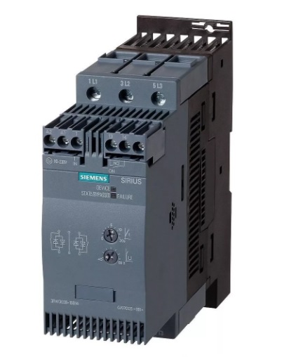 Arrancador Suave Sirius 3RW30 s2 62A en 50°C de 20Hp en 230Vac y 40Hp en 460Vac Voltaje de control 110...230Vac/Vdc