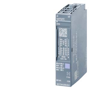SIMATIC ET 200SP, módulo de entrada analógica, AI 4xRTD/TC High Feature, adecuado para tipo de BU A0, A1, código de color CC00, diagnóstico de canal, 16 bits, +/-0,1 %, 2/3/4 hilos