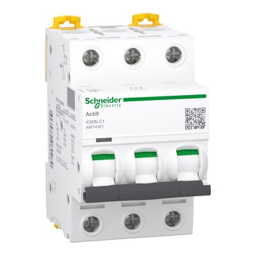 Breaker Acti9 iC60N 3P 1A curva C Schneider Electric