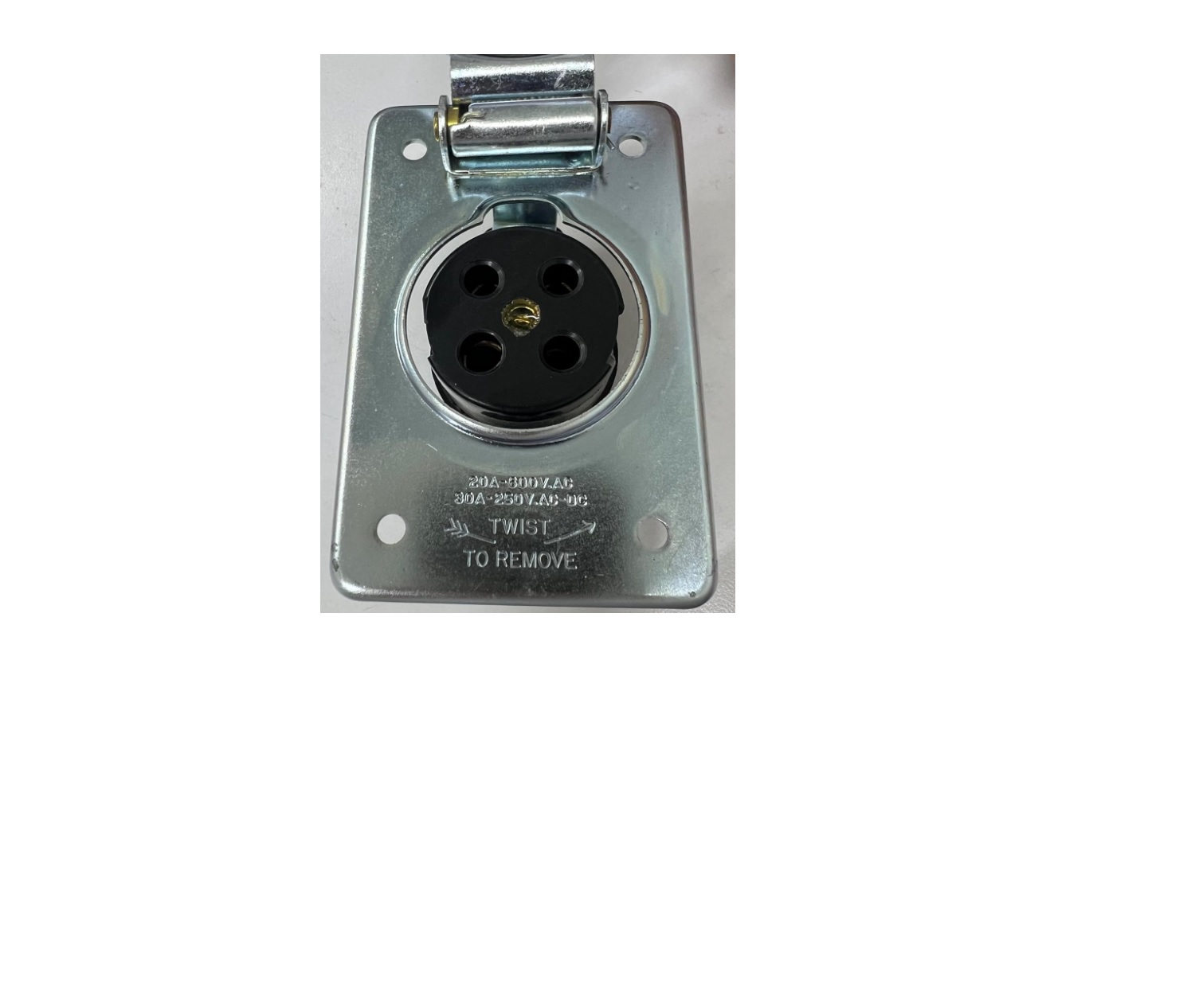 Receptáculo Ever-Lok 20A, 600 VAC. RUSSELLSTOLL