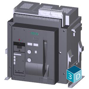2 X 3WT8252-6AA00-0AA2 100074861 interruptor automático de montaje fijo 3 polos, Tamaño 2 In=2500A hasta 500V, AC 50/60 Hz Icu=66kA a 500V con dispositivo mecánico antibombeo con bloque de señalización de disparado con indicadores de disparado Disparador