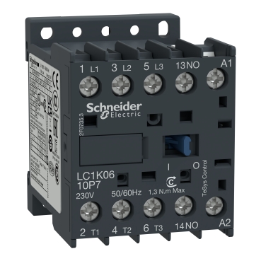 Contactor TeSys K - 3P(3 NA) - AC-3 - <= 440 V 9 A - 230 V bobina CA