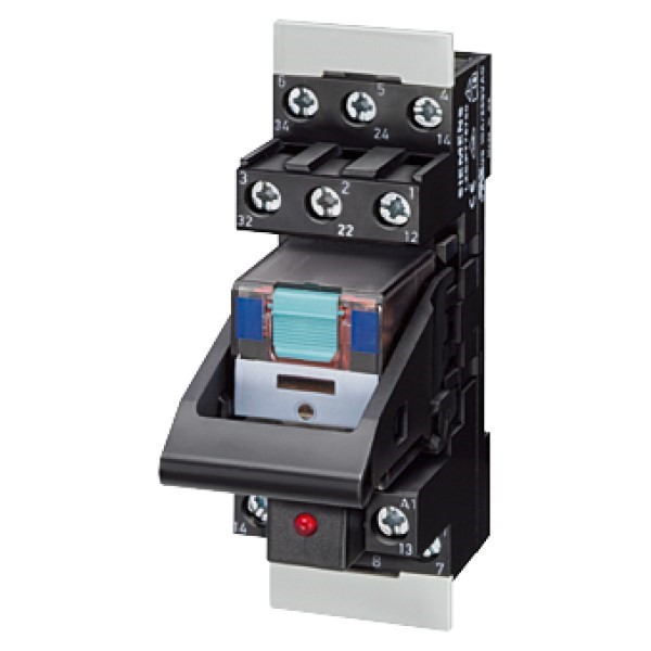 Relé enchufable, unidad completa 2 W, AC 230 V