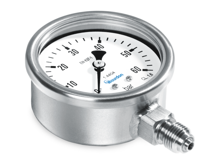 Manometro de 0..200 psi 2.5'' case inox 316L con glicerina