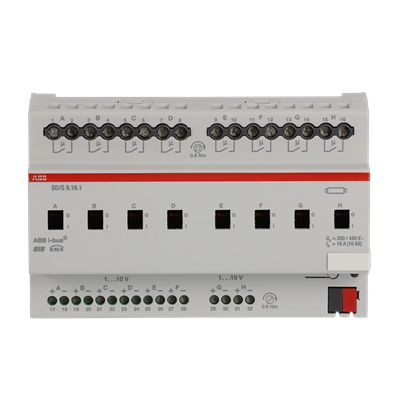 Actuador interruptorregulador regulacion 1-10v 8 canales