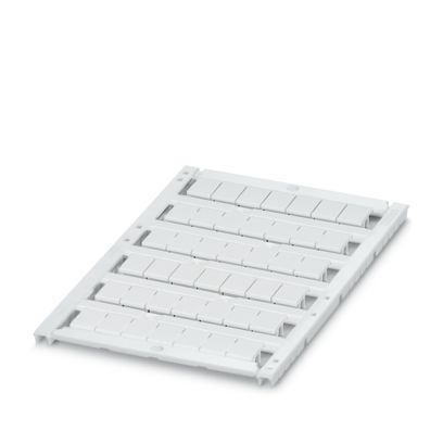 MARCADOR PARA BORNES, BLANCO, IMPRESAS, TIPO DE MONTAJE: ENCAJAR EN RANURA PARA INDICE ALTA, PARA ANCHO DE BORNE: 8,2 MM.