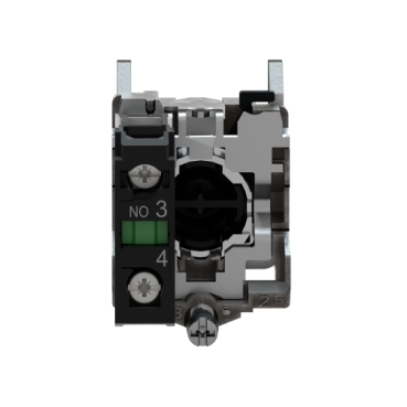 Pulsador metálico verde 1NO 22mm marca SCHNEIDER ELECTRIC